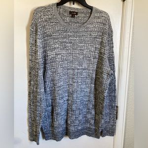 🌞Tasso Elba Vtg. 90’s Mens Black & White Marbled Long Sleeve Sweater